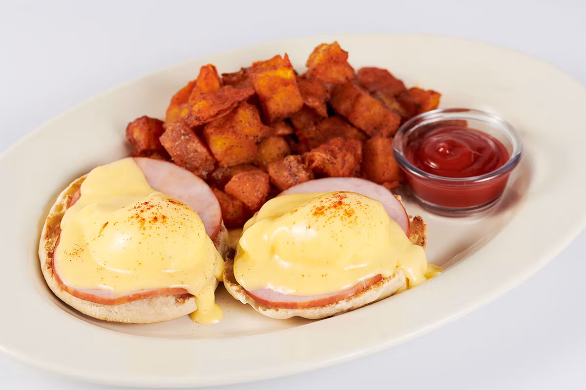 Eggs Benedict with Canadian Bacon and Hollandaise - The Cheesecake Factory Menu Prices 2026